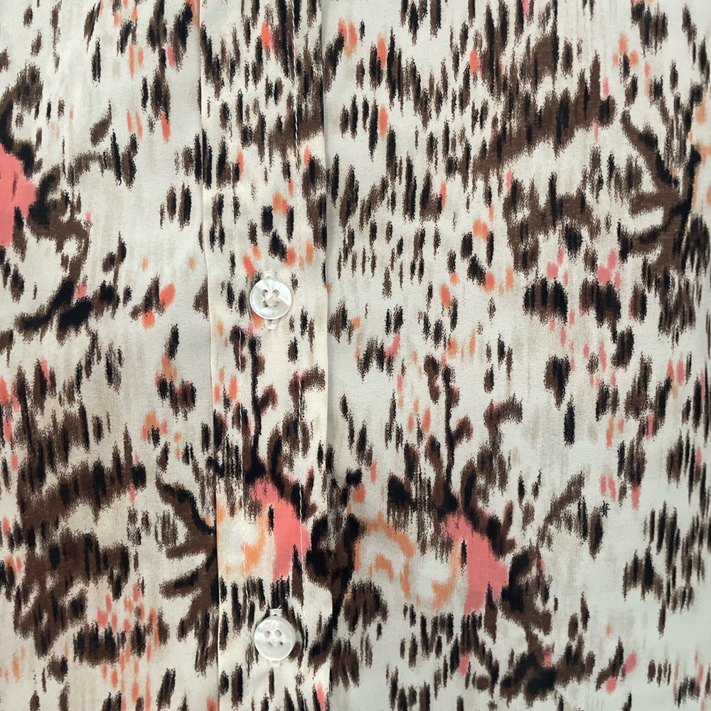 White Stag Beautiful Women's Patterned Button-Up Blouse Size L (12-14) - Picture 4 of 8